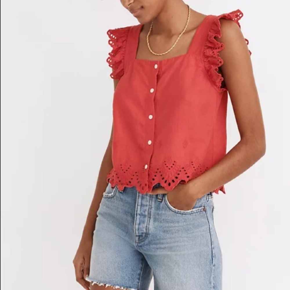 Madewell Eyelet Top